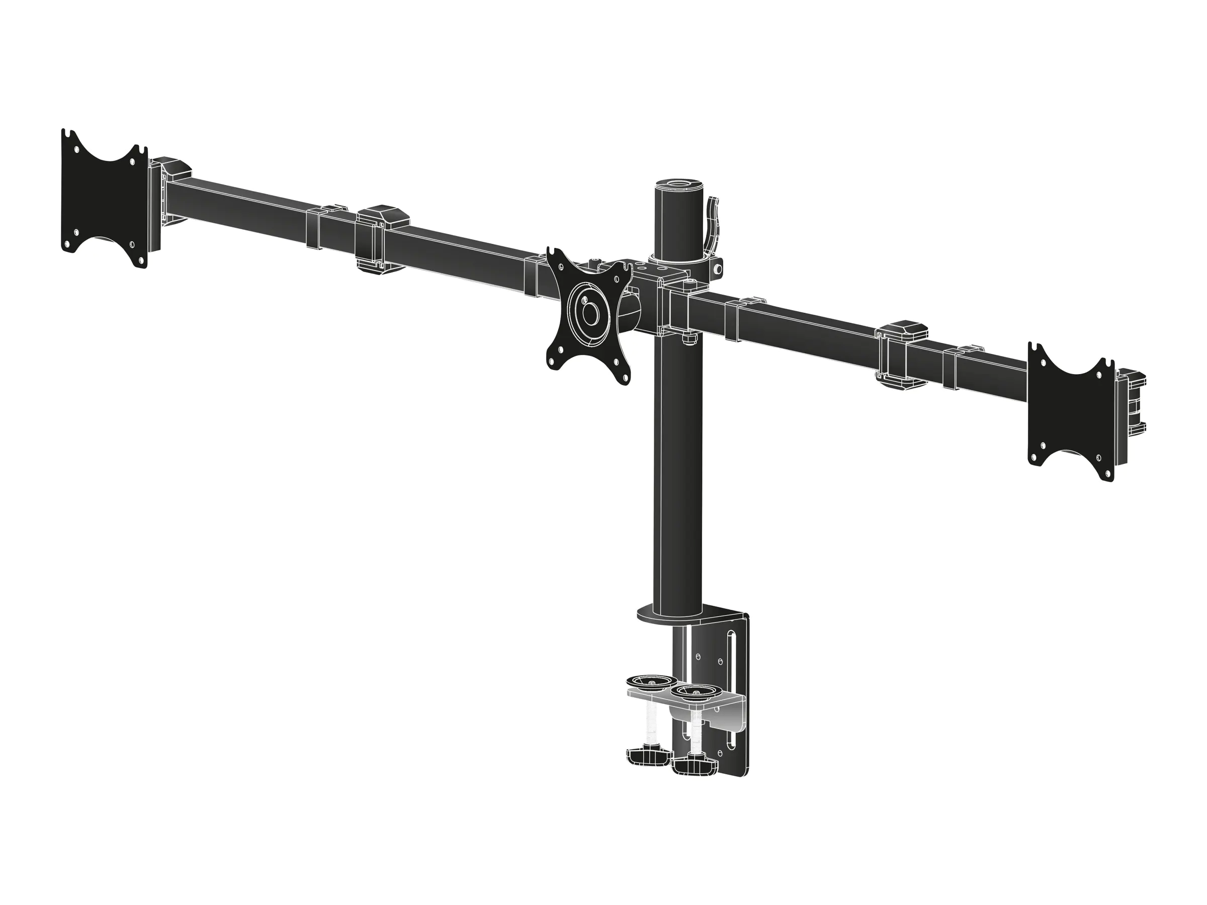 Iiyama DS1003C-B1 - Aufstellung - einstellbarer Arm - für 3 Monitore - Schwarz - Bildschirmgröße: 25.4-68.6 cm (10"-27") - Schreibtisch-Ständer Iiyama DS1003C-B1 - Aufstellung - einstellbarer Arm - für 3 Monitore - Schwarz - Bildschirmgröße: 25.4-68.6 cm (10"-27") - Schreibtisch-Ständer