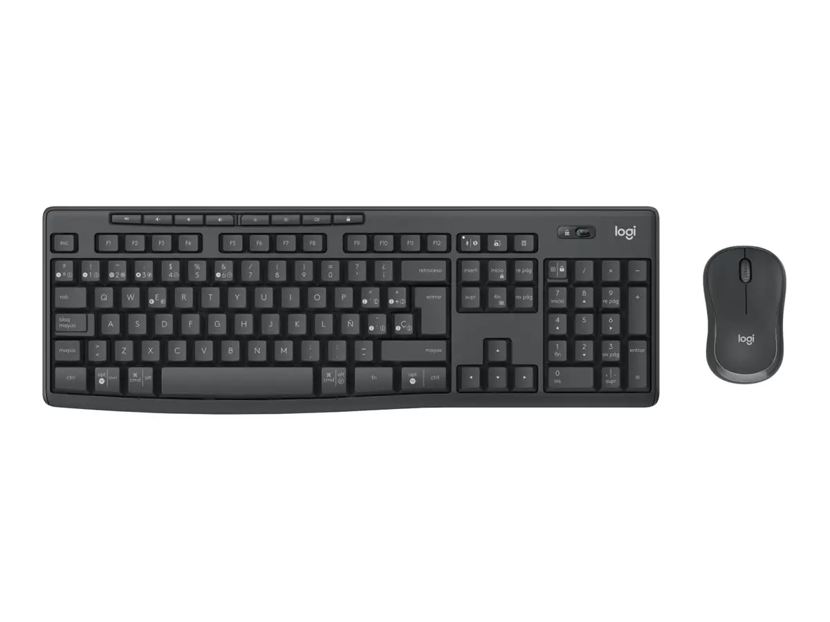 Logitech MK370 Combo for Business - Tastatur-und-Maus-Set - kabellos - Bluetooth LE - AZERTY - Belgien - Graphite
