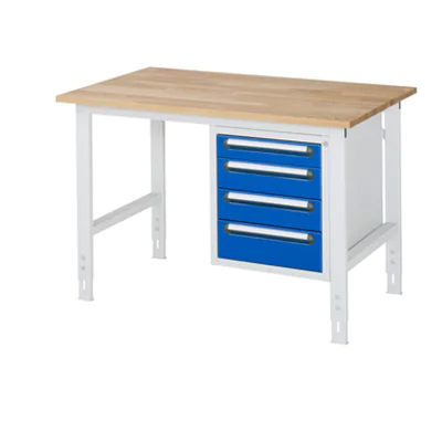RAU Arbeitstisch Tom 1.250 x 760-1.080 x 800 mm (B x H x T)