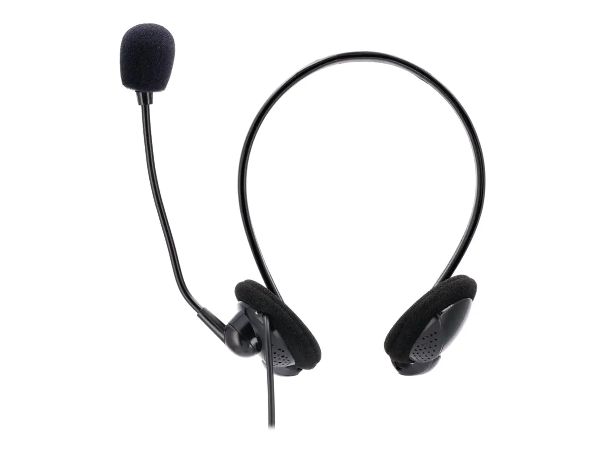 Hama "NHS-P100" - Headset - On-Ear - hinter dem Nacken angebracht - kabelgebunden - 3,5 mm Stecker - Schwarz