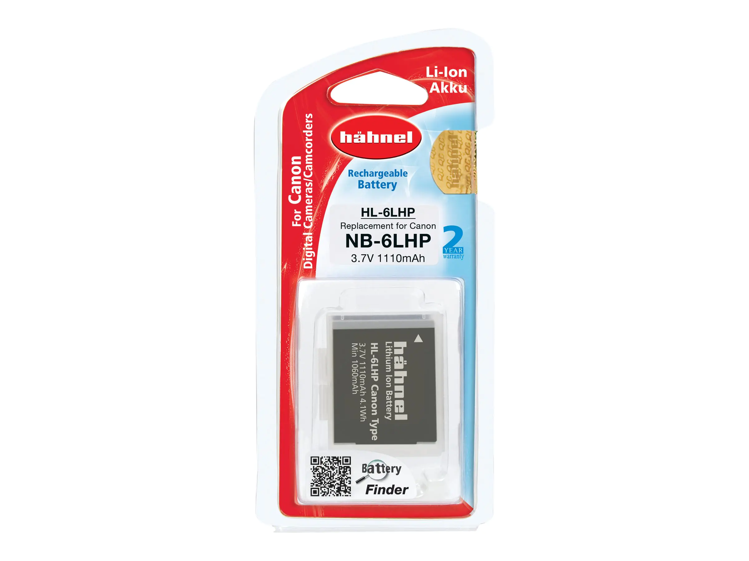 Hähnel HL-6LHP - Batterie - Li-Ion - 1110 mAh 1000 163.2