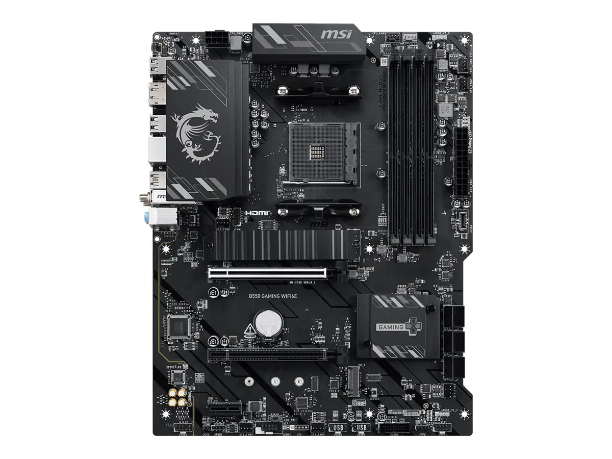 MSI B550 GAMING WIFI6E - Motherboard - ATX - Socket AM4 - AMD B550 Chipsatz - USB 3.2 Gen 1,
