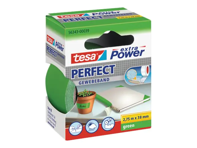 tesa Gewebeband extra Power Perfect 56343-00039 38mmx2,75m grün
