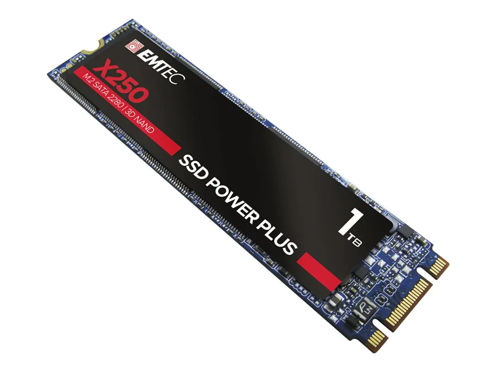 EMTEC SSD Power Plus X250 - SSD - 1 TB - intern - M.2 2280 - SATA 6Gb/s