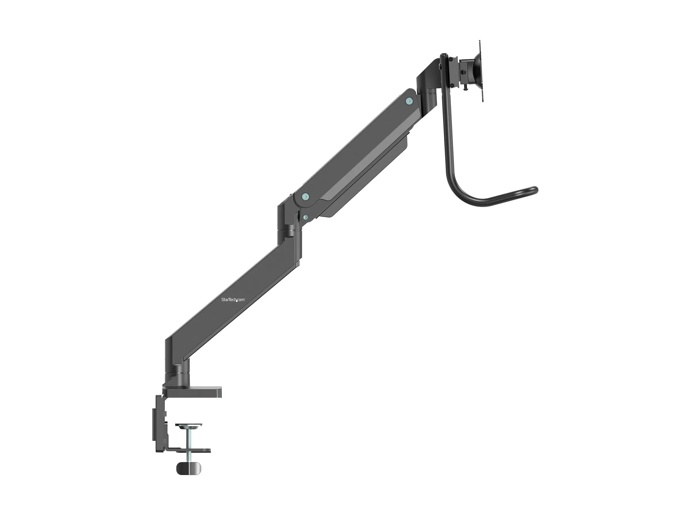 StarTech ARMSLIMDUAL2USB3 Monitorhalterung (dual Monitor, Synchronisierte Höhenverstellung, Tischklemme, VESA, 2x USB 3.0) - Befestigungskit - einstellbarer Arm - für 2 Monitore - Aluminium - Schwarz - Bildschirmgröße: bis zu 81,3 cm (bis zu 32 Zoll) - Ti