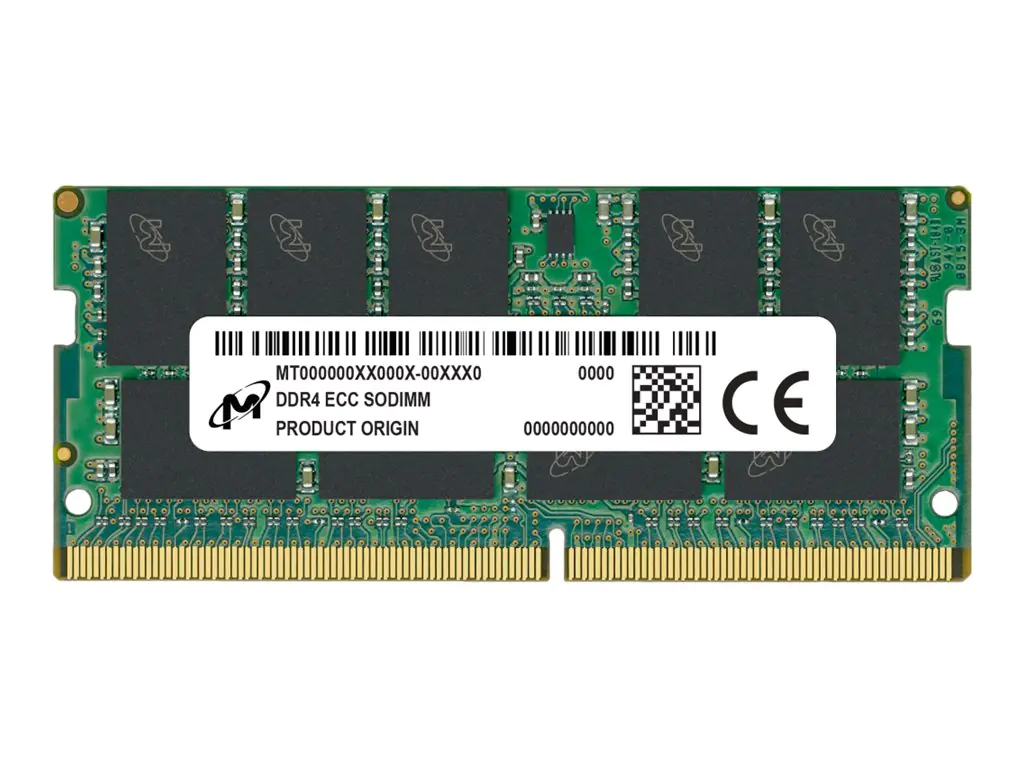 Micron - DDR4 - Modul - 16 GB - SO DIMM 260-PIN - 3200 MHz / PC4-25600 - CL22 - 1.2 V - ungepuffert - ECC