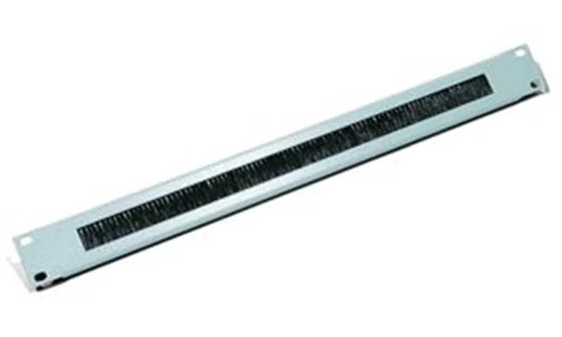 Triton - Rack-Blende mit Bürste für Kabeldurchführung - RAL 7035 - 1U