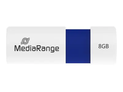 MediaRange - USB-Flash-Laufwerk - 8 GB - USB 2.0 - weiß, Blau MediaRange - USB-Flash-Laufwerk - 8 GB - USB 2.0 - weiß, Blau