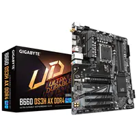 Gigabyte B660 DS3H AX DDR4 - 1.0 - Motherboard - ATX - LGA1700-Sockel - B660 Chipsatz - USB 3.2 Gen 2x2, USB-C Gen1, USB 3.2 Gen 2, USB 3.2 Gen 1 - Gigabit LAN, Wi-Fi 6, Bluetooth - Onboard-Grafik (CPU erforderlich) - HD Audio (8-Kanal)