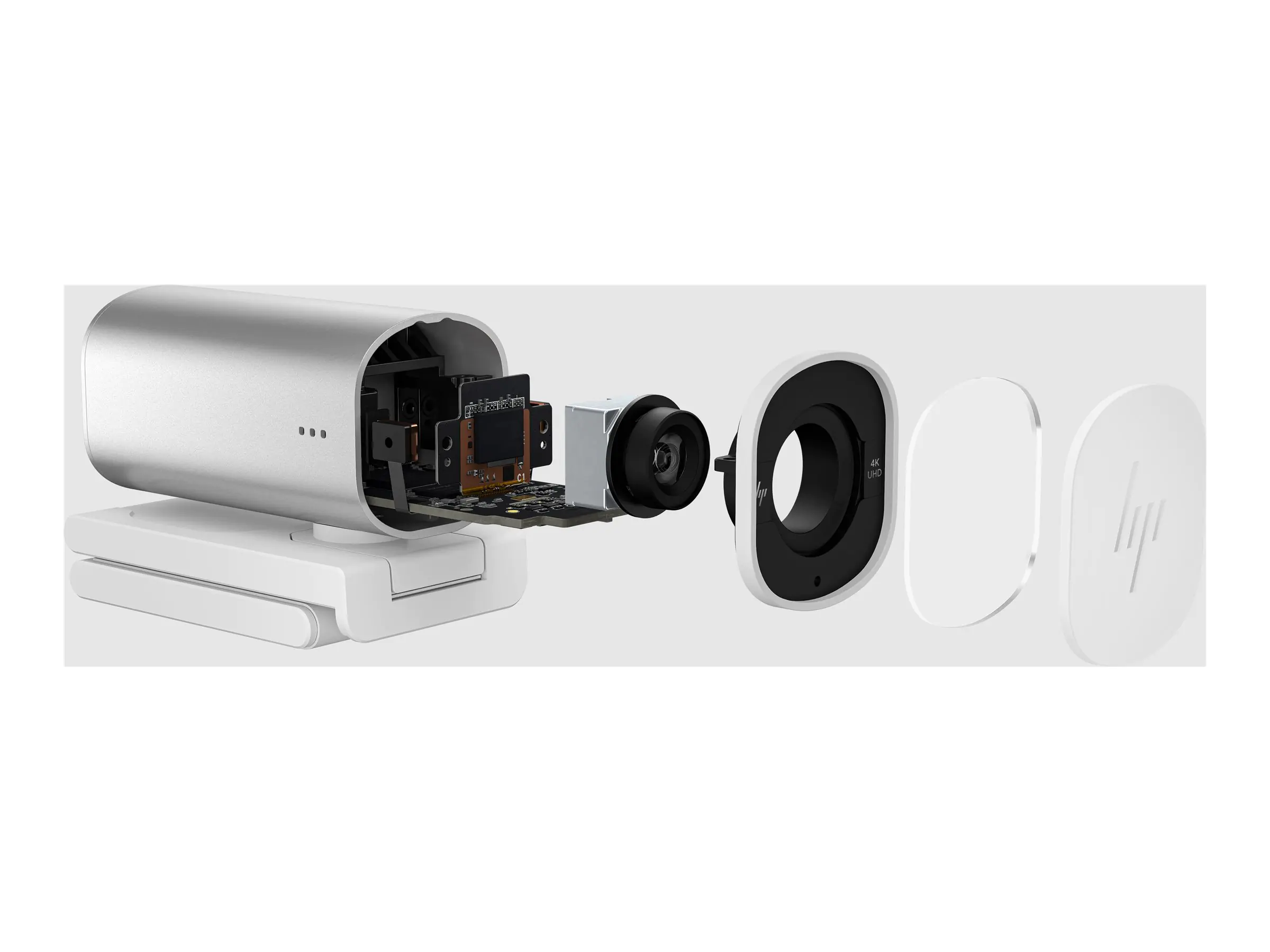 HP 960 Streaming - Webcam - Farbe - 8 MP - 3840 x 2160 - Audio - USB 3.0