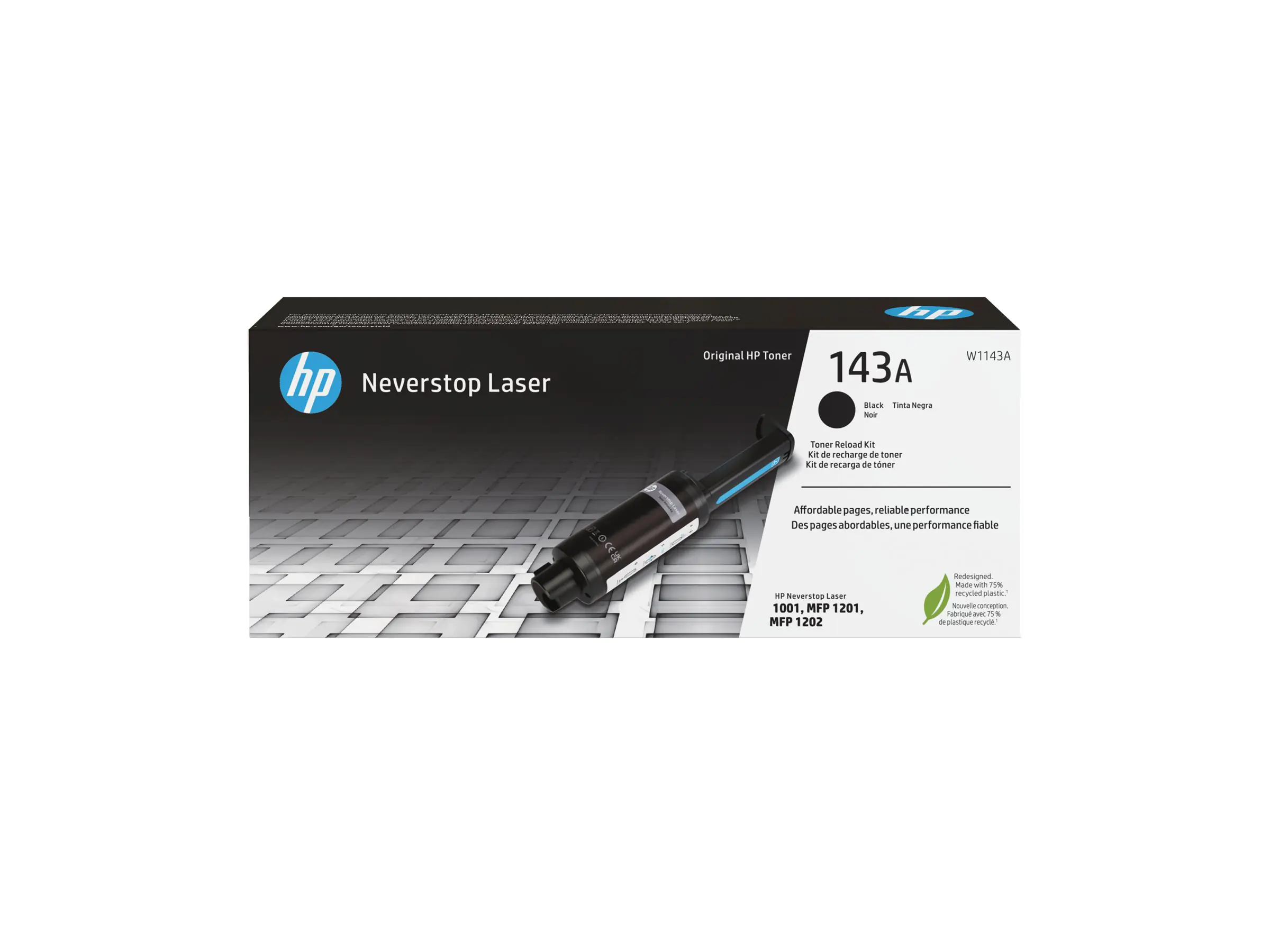 HP 143A Reload Kit - Schwarz - Tonernachfüllung W1143A