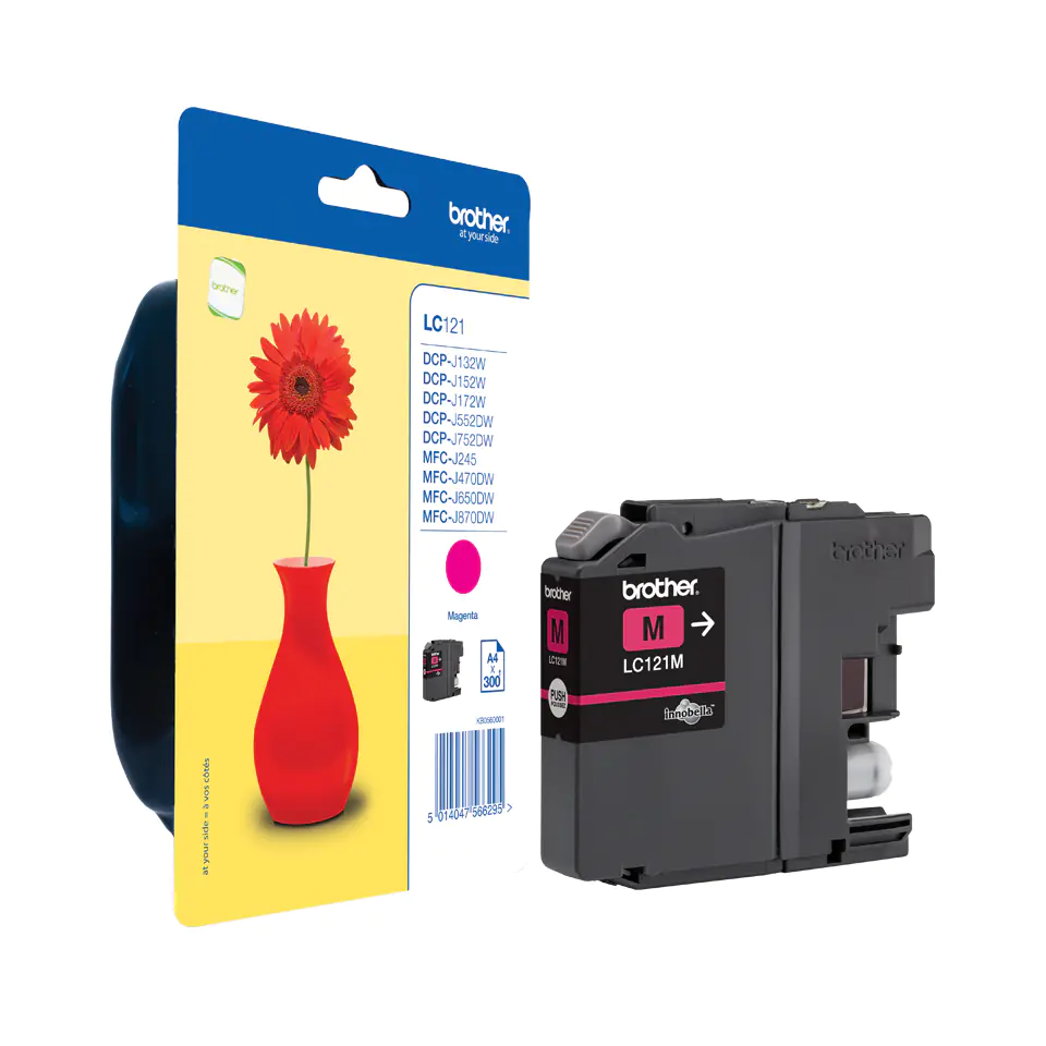 Brother LC121M - Magenta - Original - Tintenpatrone - für Brother DCP-J100, J105, J132, J152, J552, J752, MFC-J245, J470, J650, J870 Brother LC121M - Magenta - Original - Tintenpatrone - für Brother DCP-J100, J105, J132, J152, J552, J752, MFC-J245, J470, J650, J870