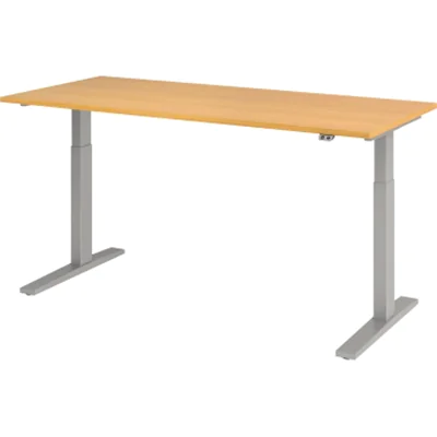 Hammerbacher Schreibt. el.180x80cm si/buche VXMKA19/6/S