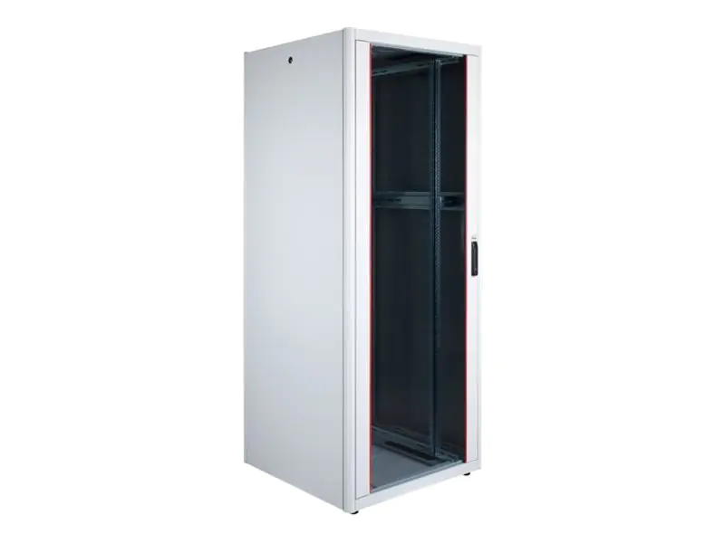 Equip Basic Flex Line - Schrank Netzwerkschrank - 800x800 mm, with glass door, removable and lockable panels, assembled - freistehend - Hellgrau, RAL 7035 - 42HE - 48.3 cm (19") EBF-42-8080-G-BAAA