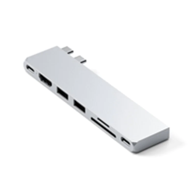 Satechi Usb-C Pro Hub Slim Adapter Silver ST-HUCPHSS