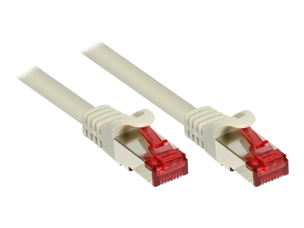 Good Connections RNS - Patch-Kabel - RJ-45 (M) bis RJ-45 (M) - 7.5 m - SFTP, PiMF - CAT 6 - geformt, ohne Haken - Grau