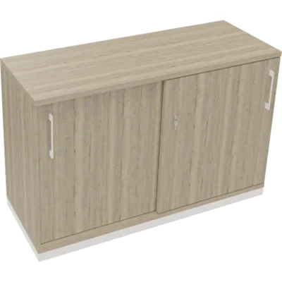 Schiebetürenschrank 2OH B1200xT442xH781mm ws/Eiche Natur Schiebetürenschrank 2OH B1200xT442xH781mm ws/Eiche Natur