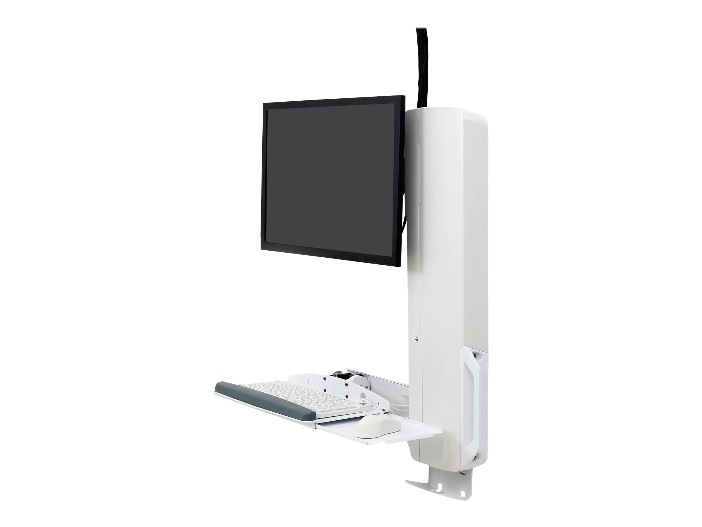 Ergotron Befestigungskit (vertikaler Hub) - für LCD-Display / PC-Ausrüstung - Steh-Sitz-Sysetm - weiß - Bildschirmgröße: bis zu 61 cm (bis zu 24 Zoll) 61-081-062