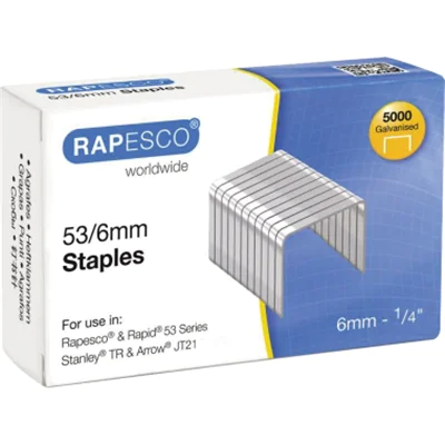 RAPESCO Heftklammern 0749 53/6mm verzinkt RAPESCO Heftklammern 0749 53/6mm verzinkt
