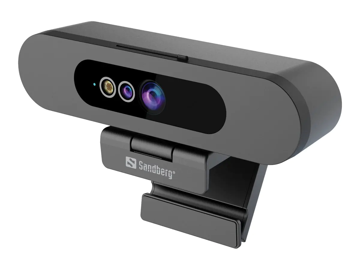 Sandberg Face-ID 2 - Webcam - Farbe - 2 MP - 1920 x 1080 - 1080p - Audio - USB 2.0