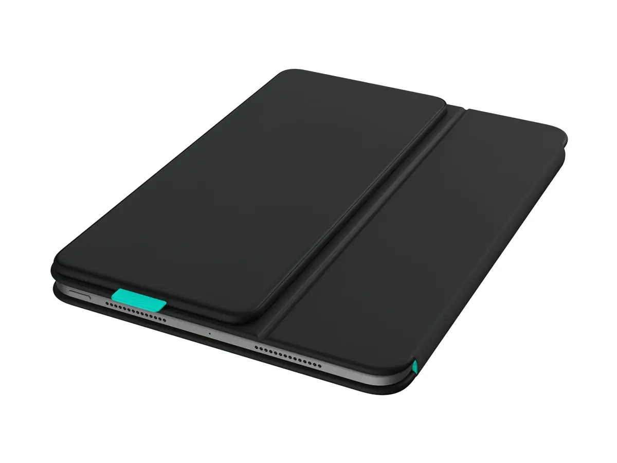 Logitech Flip Folio - Tastatur und Foliohülle - full size - kabellos - Bluetooth 5.1 LE - QWERTZ - Deutsch - Graphite
