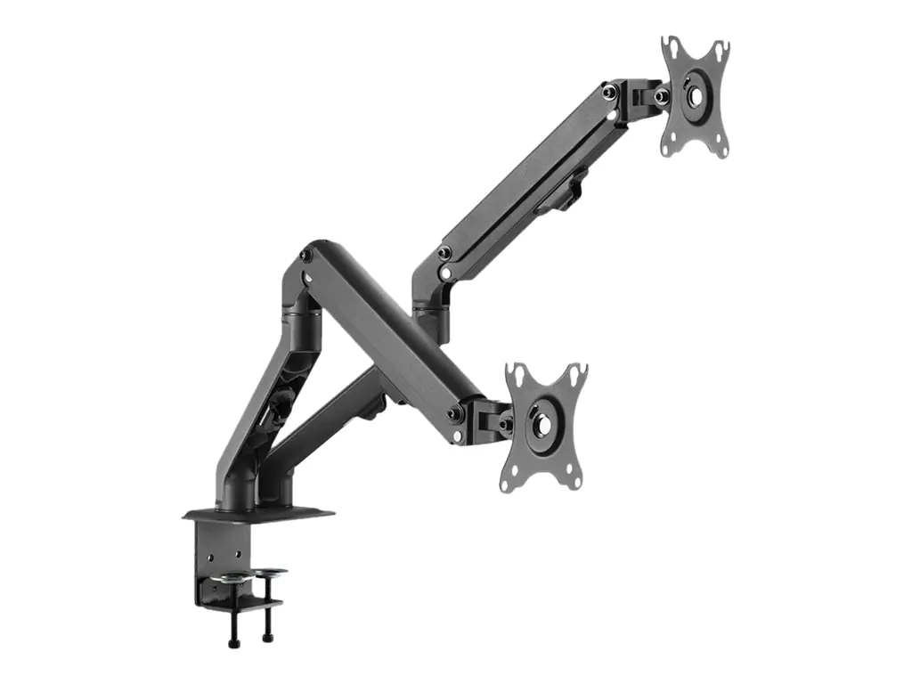 HAGOR Easy Flex Dual - Aufstellung - Full-Motion Dual-Arm - für 2 LCD-Displays - Schwarz - Bildschirmgröße: 43-68 cm (17"-27") - Tischmontage