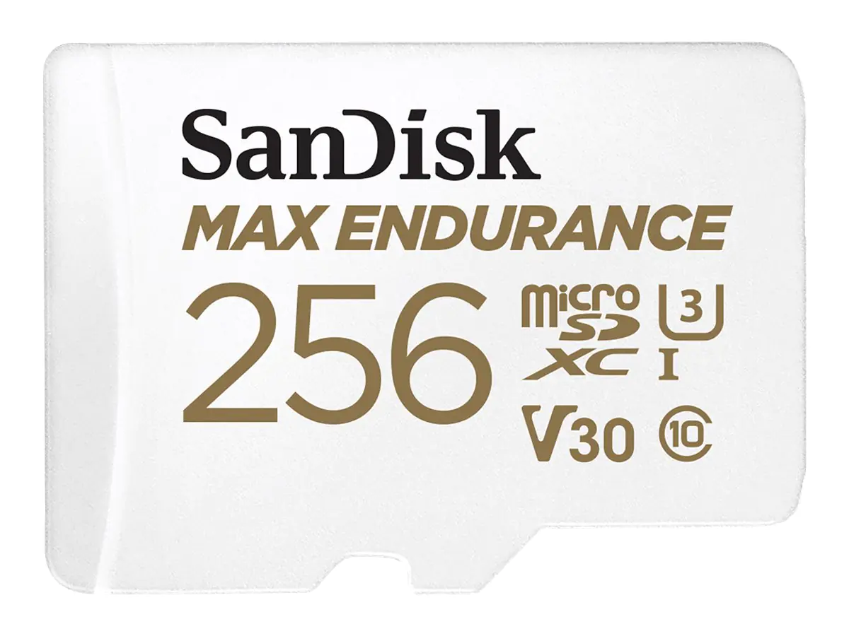 SanDisk Max Endurance - Flash-Speicherkarte (microSDXC-an-SD-Adapter inbegriffen) SDSQQVR-256G-GN6IA