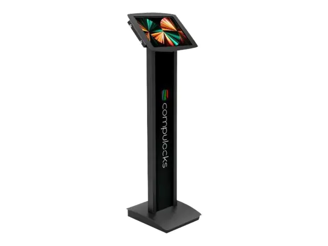 Compulocks iPad Mini 8.3" Space Enclosure Brandable Floor Stand - Befestigungskit (Aufstellung, Gehäuse) - für Tablett - Branding-fähig - verriegelbar - hochwertiges Aluminium - Schwarz - Bildschirmgröße: 21.1 cm (8.3") - Montageschnittstelle: 100 x 100 m