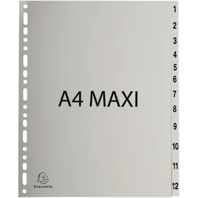 Exacompta 2912E, Grau, Polypropylen (PP), A4
