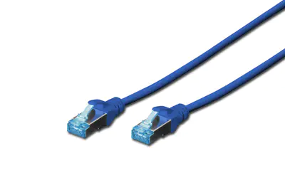 DIGITUS Ecoline - Patch-Kabel - RJ-45 (M) zu RJ-45 (M) - 50 cm - SFTP - CAT 5e - Blau