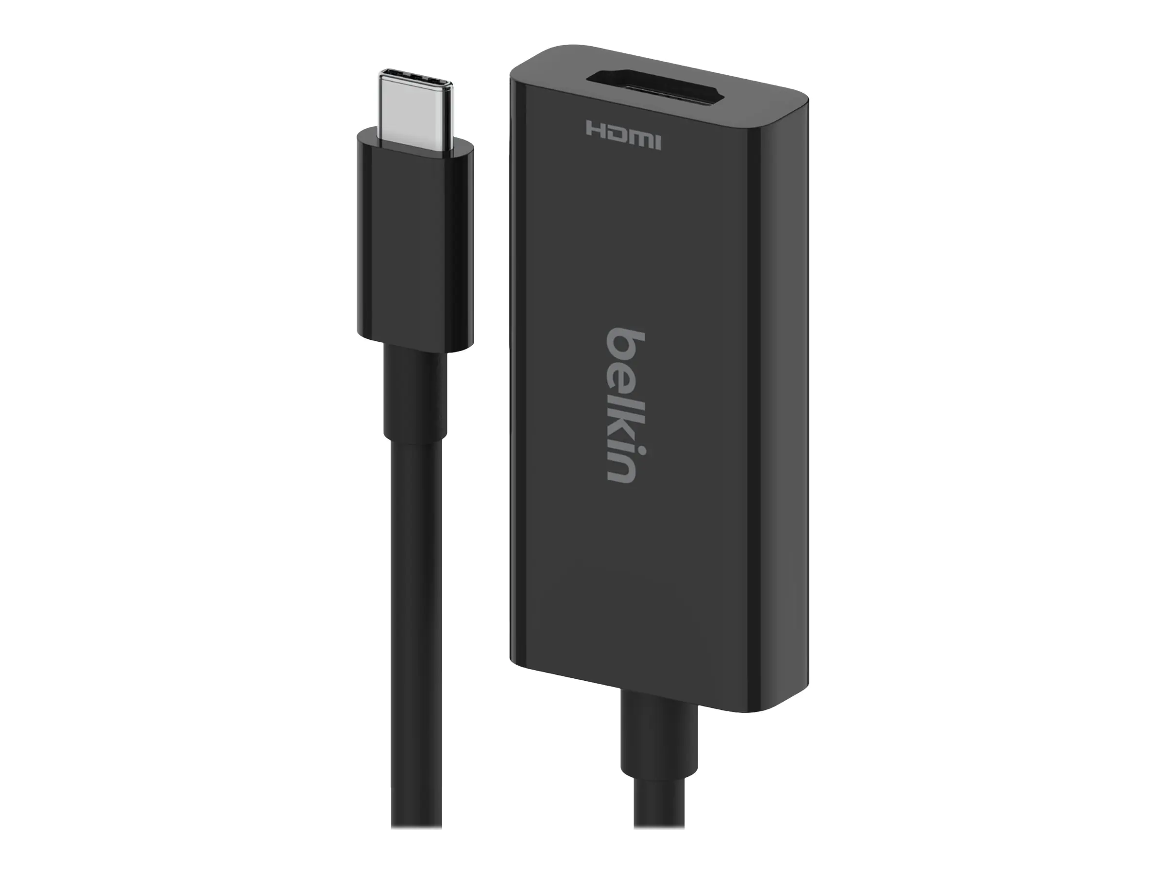Belkin Connect - Videoadapter - 24 pin USB-C männlich zu HDMI weiblich - Schwarz - Support von 4K 144 Hz, Support von 8K 60 Hz Belkin Connect - Videoadapter - 24 pin USB-C männlich zu HDMI weiblich - Schwarz - Support von 4K 144 Hz, Support von 8K 60 Hz