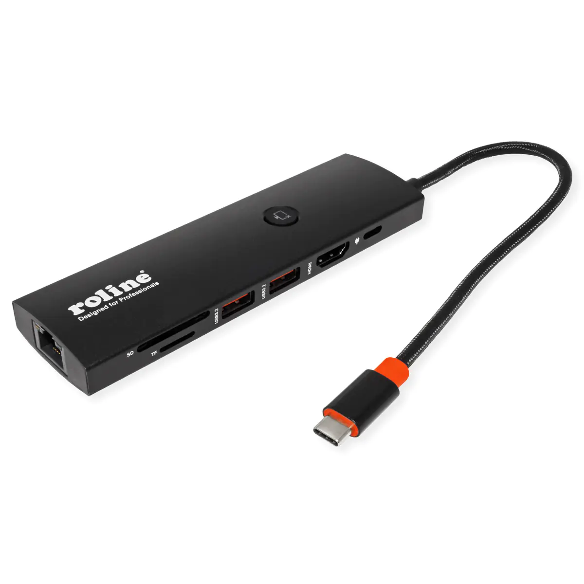 ROLINE USB-C Docking Station 4K HDMI 1x C PD 2xUSB3.2Gen2 1xGbE - Kabel - Digital/Daten 12.02.1126