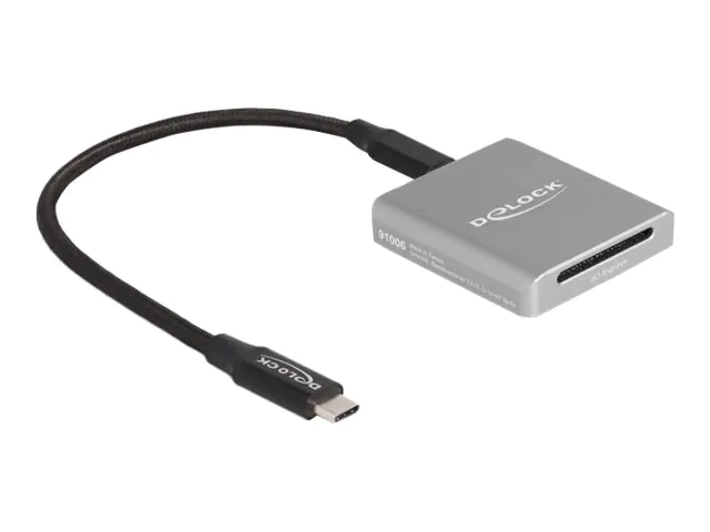 Delock - Kartenleser (SD, SDHC, SDXC, SDHC UHS-I, SDXC UHS-I, SDHC UHS-II, SDXC UHS-II, SD Express) - USB-C 3.2 Gen 2