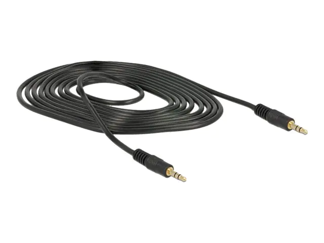 Delock - Audiokabel - mini-phone stereo 3.5 mm männlich zu mini-phone stereo 3.5 mm männlich - 2 m - Schwarz