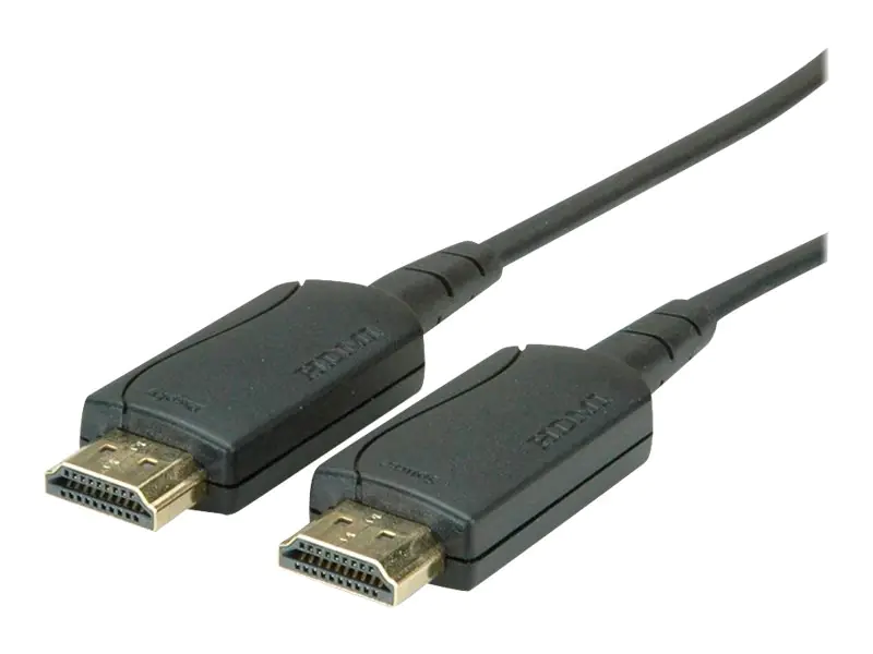 VALUE - HDMI-Kabel mit Ethernet - HDMI männlich zu HDMI männlich - 50 m - abgeschirmt - Schwarz - 4K Unterstützung, aktiv