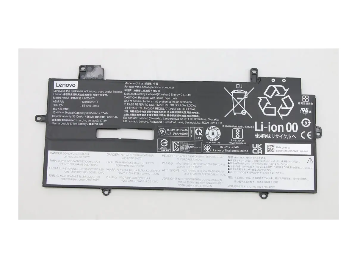 Lenovo Celxpert L20C4P71 - Laptop-Batterie - Lithium-Ionen 5B10W13974