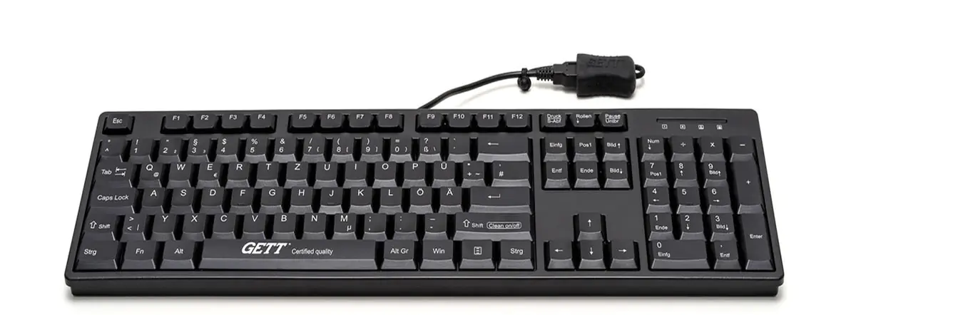 CleanType Easy Basic - Tastatur - USB - Deutsch - Schwarz CleanType Easy Basic - Tastatur - USB - Deutsch - Schwarz
