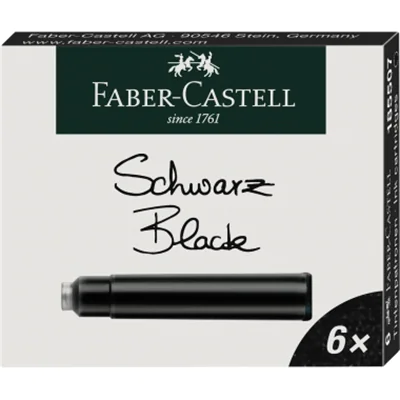 Faber-Castell Tintenpatronen 185507 Standard schwarz 6 St./Pack Faber-Castell Tintenpatronen 185507 Standard schwarz 6 St./Pack