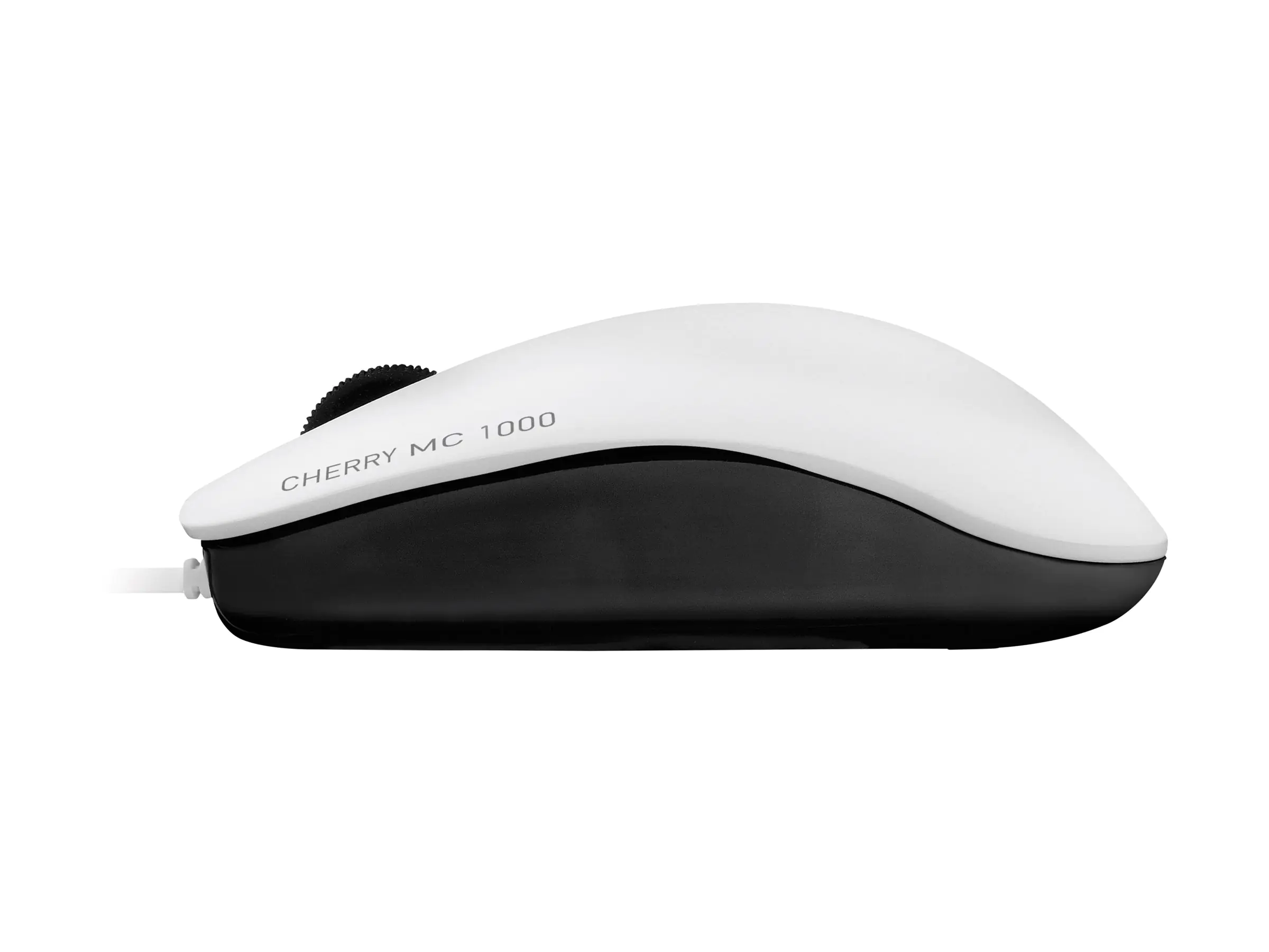 Cherry MC 1000 - Maus - rechts- und linkshändig - optisch - 3 Tasten - kabelgebunden - USB - weiß (Oberteil) JM-0800-0