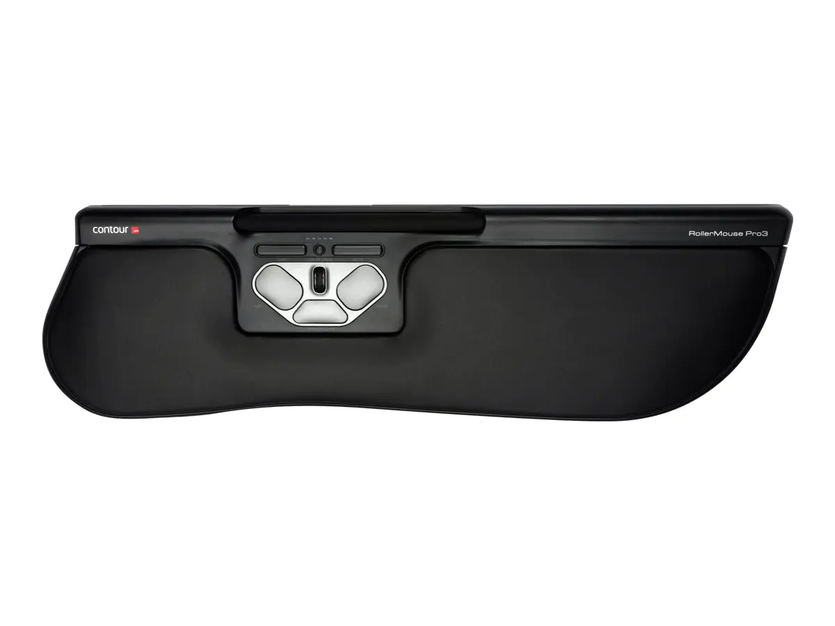 Contour RollerMouse Pro3 plus - Rollstab - ergonomisch - rechts- und linkshändig - 8 Tasten - USB - Schwarz
