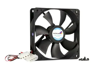 StarTech 120mm Gehäuselüfter - 12cm Lüfter für PC Gehäuse mit LP4 Molex Stecker (120mmx120mmx25mm)