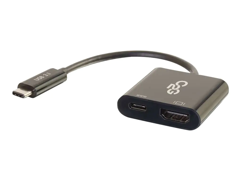 C2G USB C to 4K HDMI Adapter with Power Delivery