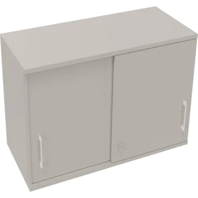 Aufsatz Schiebetürenschrank 2OH B1000xT442xH736mm Lichtgrau Aufsatz Schiebetürenschrank 2OH B1000xT442xH736mm Lichtgrau