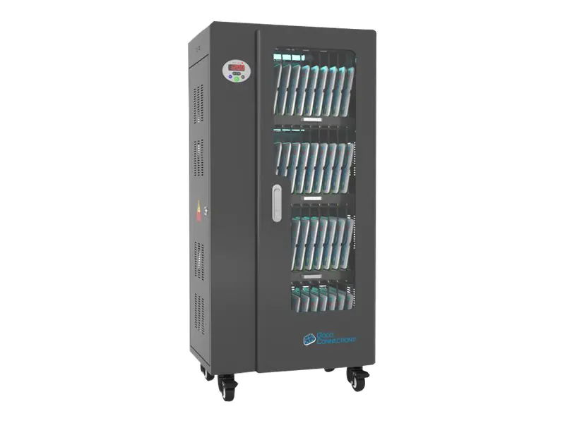 Good Connections - Wagen (synchronisieren, laden und unter UV-Licht reinigen) - für 40 Tablets - verriegelbar - Stahl - Schwarz - Ausgang: 5 V