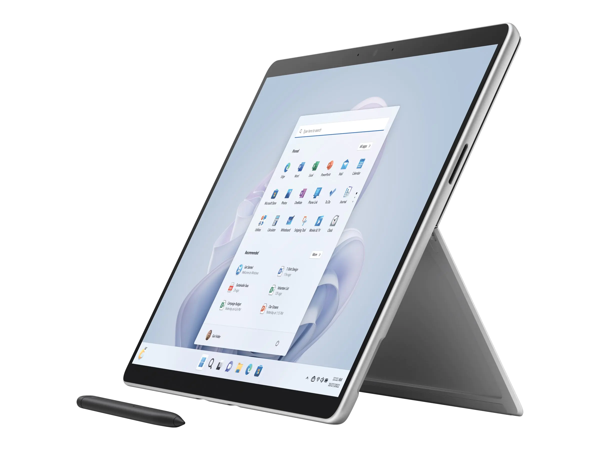 Microsoft Surface Pro 9 - Tablet - Intel Core i7 1255U / 1.7 GHz - Evo - Win 11 Home - Iris Xe Graphics - 16 GB RAM - 1 TB SSD - 33 cm (13") Touchscreen 2880 x 1920 @ 120 Hz - Wi-Fi 6E - Platin