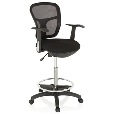 hjh OFFICE Arbeitsdrehstuhl TOP WORK 108 69-89cm Kunststoff schwarz