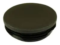 Peerless Modular Series Tube End Cap Kit - Montagekomponente (Abschlusskappen) - Kunststoff - Schwarz - Stangenbefestigung (Packung mit 2)