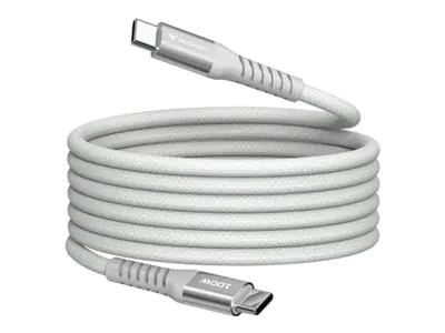 Verbatim - USB-Kabel - 24 pin USB-C (M) zu 24 pin USB-C (M) - 1.2 m - magnetisch, Charge and Sync, bis zu 480 Mbps, bis zu 100W Ladeleistung, unterstützt Power Delivery 3.0 - Grau