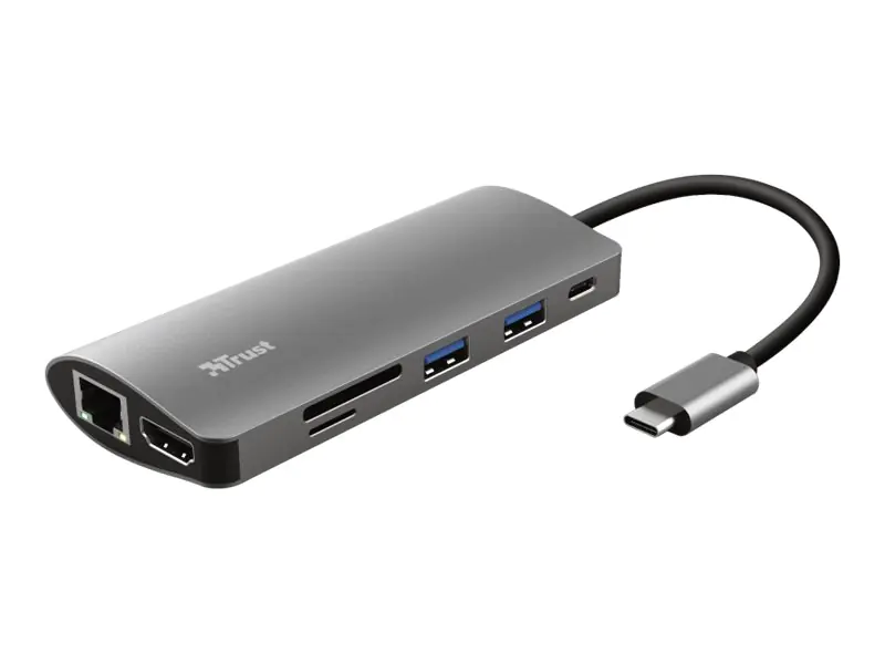 Trust Dalyx 7-in-1 USB-C Multiport Adapter - Dockingstation Trust Dalyx 7-in-1 USB-C Multiport Adapter - Dockingstation