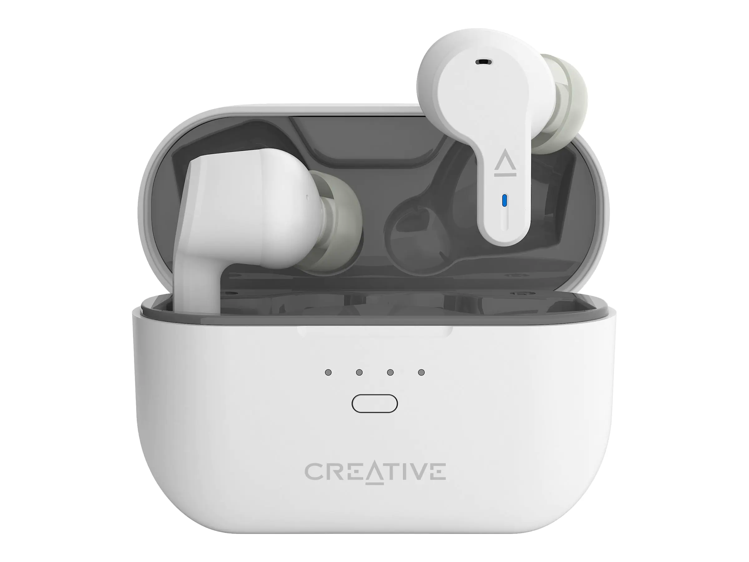 Creative Zen Air Pro - True Wireless-Kopfhörer mit Mikrofon - im Ohr - Bluetooth - aktive Rauschunterdrückung - weiß, Schwarz